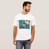 Utagawa Hiroshige - Horned Owl on Maple Branch T-shirt (Voorkant volledig)