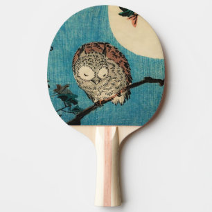 Utagawa Hiroshige - Horned Owl on Maple Branch Tafeltennisbatje