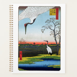 Utagawa Hiroshige - Minowa, Kanasugi, Mikawashima Planner
