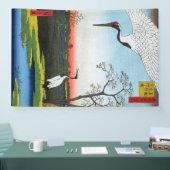 Utagawa Hiroshige - Minowa, Kanasugi, Mikawashima Spandoek (Beurs)