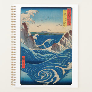 Utagawa Hiroshige - Naruto Whirlpool, provincie Aw Planner