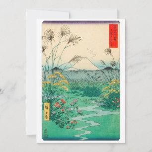 Utagawa Hiroshige - Otsuki-vlakte in de provincie Bedankkaart