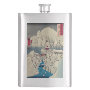Utagawa Hiroshige - sneeuw op de berg Haruna Flacon
