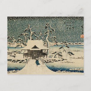 Utagawa Hiroshige-Snow Scene Briefkaart