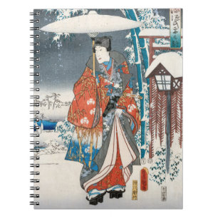 Utagawa Hiroshige - Verhaal van Genji, Elegante Pr Notitieboek