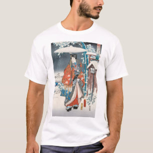 Utagawa Hiroshige - Verhaal van Genji, Elegante Pr T-shirt