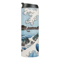 Utagawa Hiroshige - Zee van Satta, provincie Surug