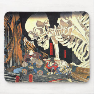 Utagawa Kuniyoshi Takiyasha de heks en het skelet Muismat