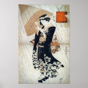 Utagawa Tokoyuni Poetess Ono-no Poster