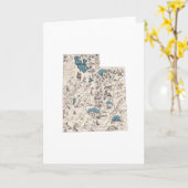 Utah  Afbeelding Kaart Grote Groet (Gele Bloem)