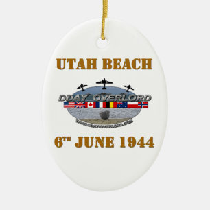 Utah Beach 6th June 1944 Keramisch Ornament