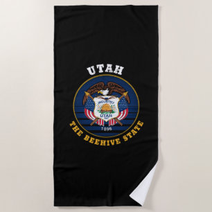 UTAH BEEHIVE STATE FLAG STRANDLAKEN