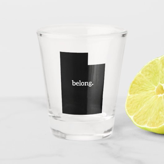 Utah Belong State Map Shot Glas (Voorkant)
