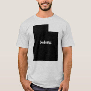 Utah Belong State Map T-Shirt