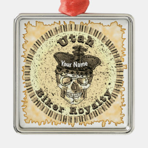 Utah Biker Metalen Ornament