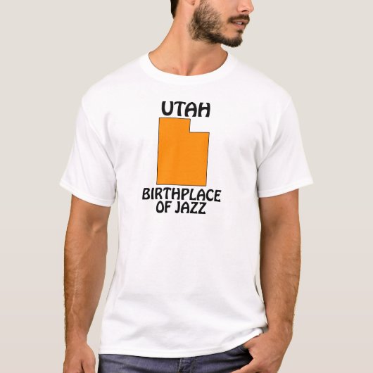 Utah - Birthplace of Jazz T-shirt (Voorkant)