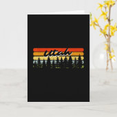 Utah bos zonsondergang bomen hut thema souvenir  kaart (Gele Bloem)