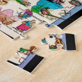 Utah Briefkaart Kaart Jigsaw Puzzel (Zijkant)