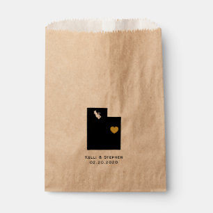 Utah bruiloft gunst trakteren zakken, geschenkzakk bedankzakje