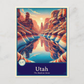 Utah | Carte postale de style anime ombrée (Devant)