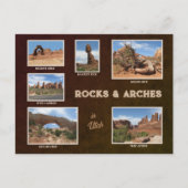Utah : Carte postale Rocks & Arches (Devant)