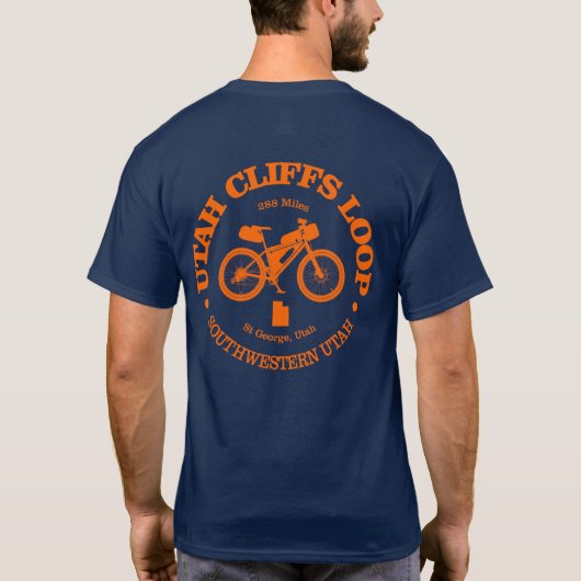 Utah Cliffs Loop (fietsen) T-shirt (Achterkant)