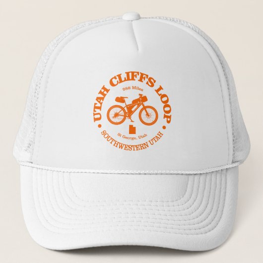 Utah Cliffs Loop (fietsen) Trucker Pet (Voorkant)