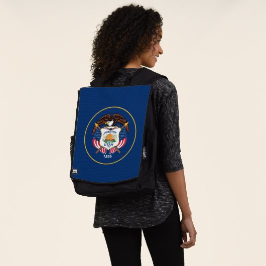 Utah: De bijenkorf staat Amerikaanse vlag, industr Rugtassen (Gedragen)