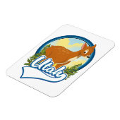 Utah Deer Travel logo Magneet (Linkerzijde)