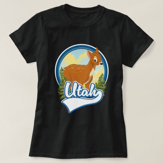 Utah Deer Travel logo T-shirt (Design voorkant)