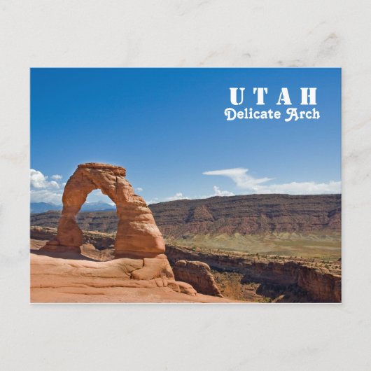 Utah Delicate Arch Briefkaart (Voorkant)