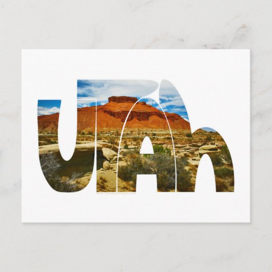 Utah Desert Briefkaart (Voorkant)