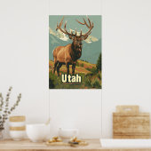 Utah Elk Poster (Keuken)