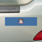 UTAH FLAG BUMPERSTICKER (Op auto)