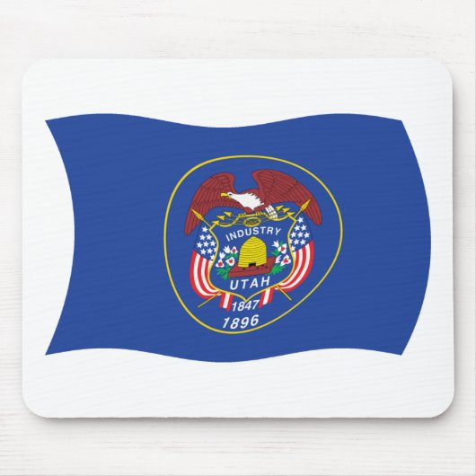Utah Flag Mousepad Muismat (Voorkant)