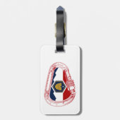 Utah Flag Rock Klim Carabiner Bagagelabel (Achterkant verticaal)