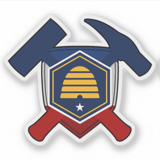 Utah Geologist Vinyl Sticker (Voorkant)