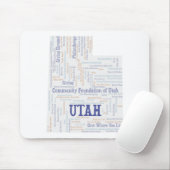 UTAH Gepersonaliseerd Word Cloud Muismat (Met muis)