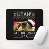 Utah Get Me Two Funny Quote Ugly Xmas Sweater Chri Muismat (Met muis)