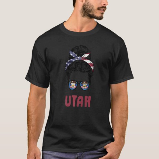 Utah Girl Utah Beehive State National Parks Mighty T-shirt (Voorkant)