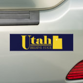 Utah Gold Bumpersticker (Op auto)
