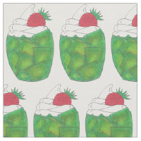 UTAH Green Gelatin Dessert Parfait Strawberry