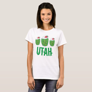 UTAH Green Gelatin Dessert Parfait Strawberry T-shirt