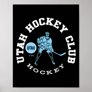 Utah Hockey Club Edge Dark Heather Officieel Gelic Poster
