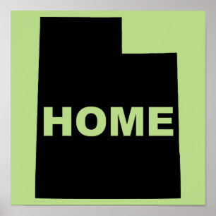 Utah Home weg van Poster Sign