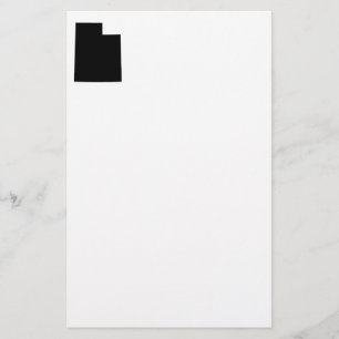 Utah in zwart en wit briefpapier