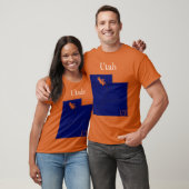 Utah Interstates [Navy Blue Design] T-shirt (Unisex)