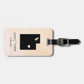 Utah kaart bruiloft Bagagelabel, aangepaste cadeau Bagagelabel (Voorkant horizontaal)