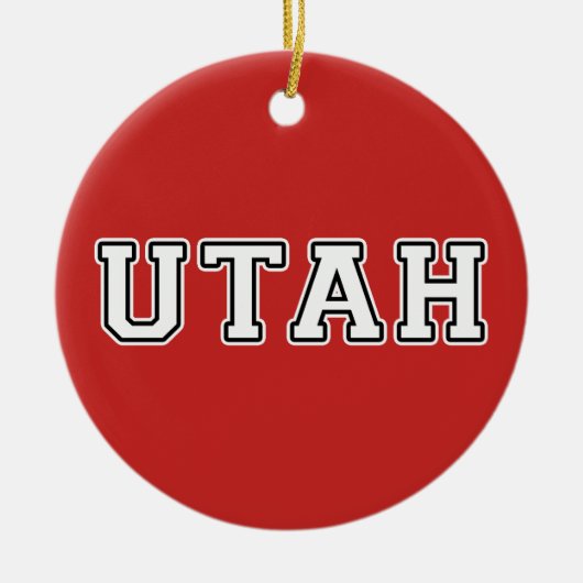 Utah Keramisch Ornament (Voorkant)