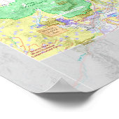 Utah Lands Map Poster (Hoek)